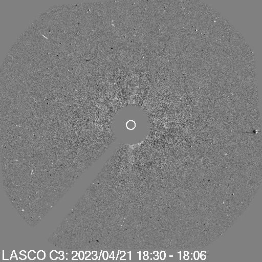 SOHO/LASCO C3 differential image of CME after M1.7 solar flare