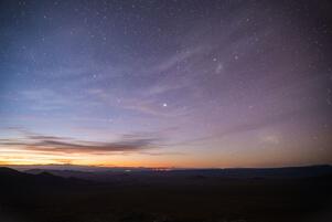 Nearing sunrise at the Atacama dessert