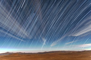 Moving clouds and stars