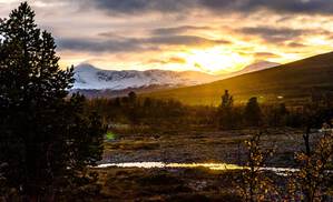 Sunset over Lyngen Alps