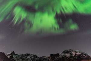 Aurora Borealis over Rekvik near Tromsø - Norway