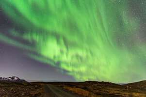 Aurora Borealis over Tromsø area