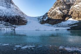 Glacier with 400 m AMSL elevation
