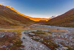 On the way back from glacier