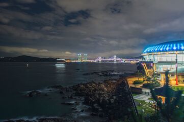 View on Gwangan Bridge from Dongbaek Island