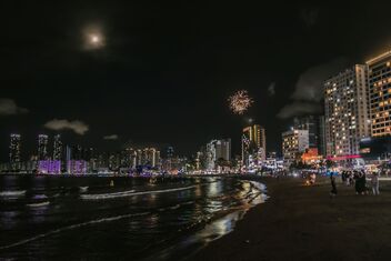 View on fireworks on Gwangalli Beach
