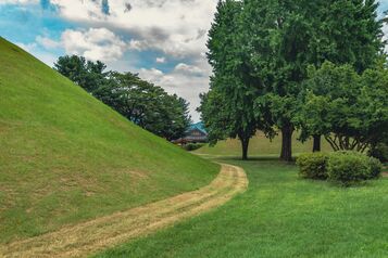 Among Gyeongju tombs