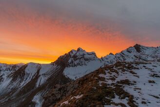 Sunset at Cabane du Fenestral (2453 m AMSL)