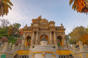 Neptune Fountain, Santa Lucia Hill - Santiago