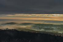 View from Ślęża during sunrise 1
